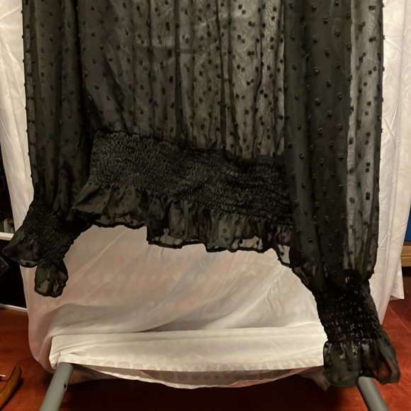 Meraki Sheer-Front/Back Women’s Blouse - Picture 2 of 6